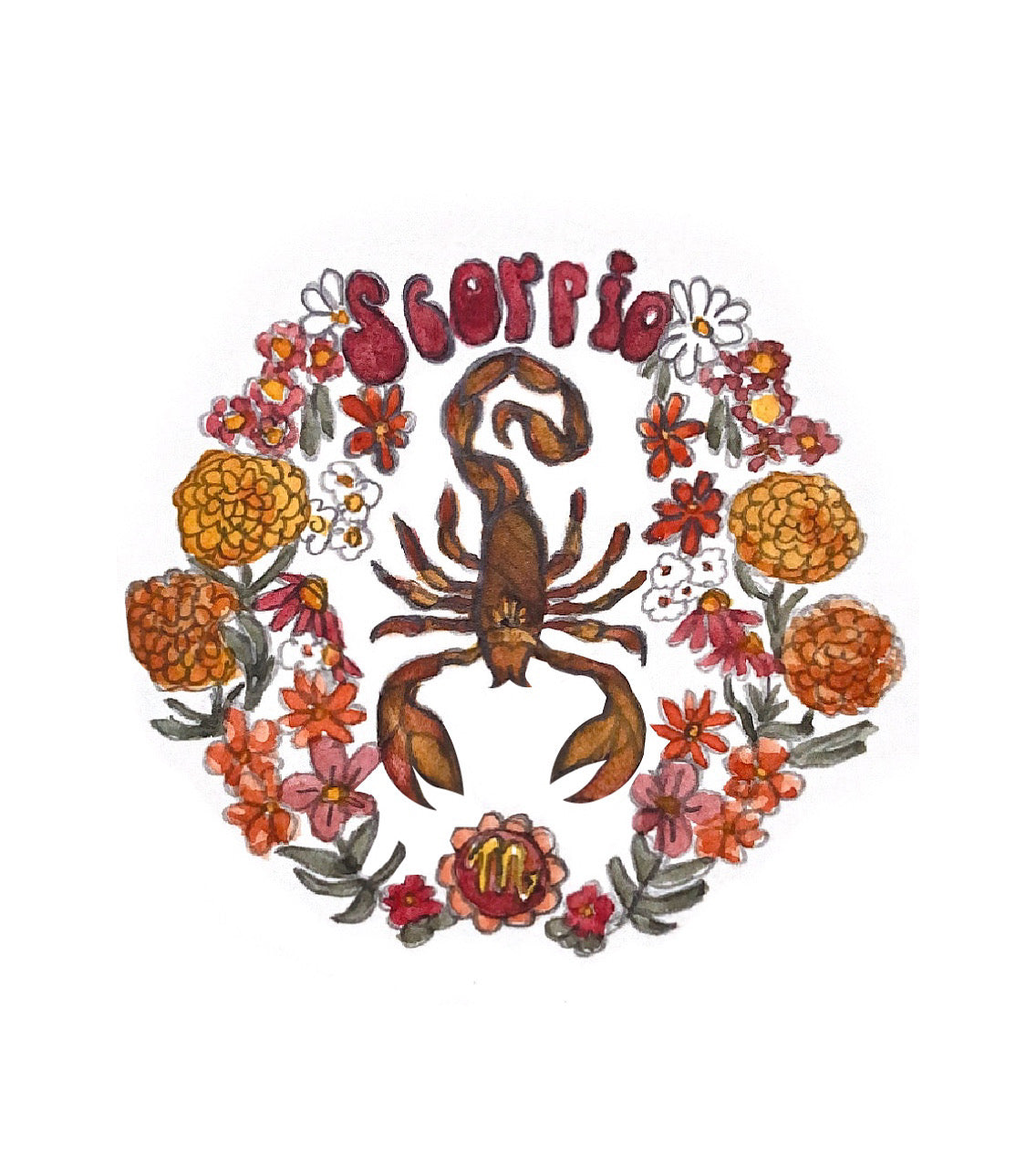 Zodiac Illustrated -Scorpio