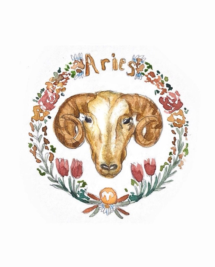 Zodiac Illustrated - Aries