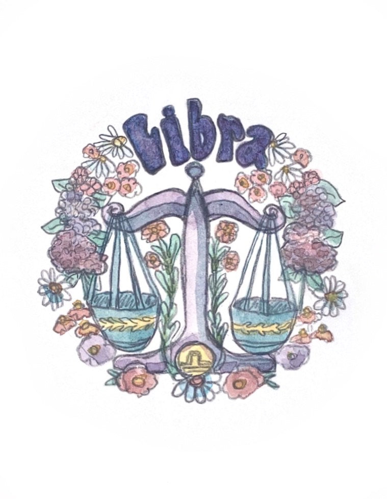 Zodiac Illustrated - Libra
