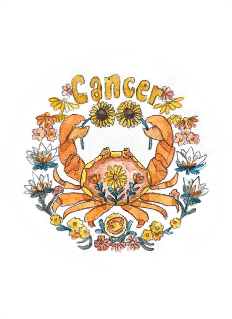 Zodiac Illustrated - Cancer