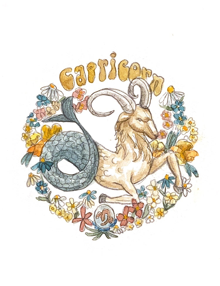 Zodiac Illustrated - Capricorn