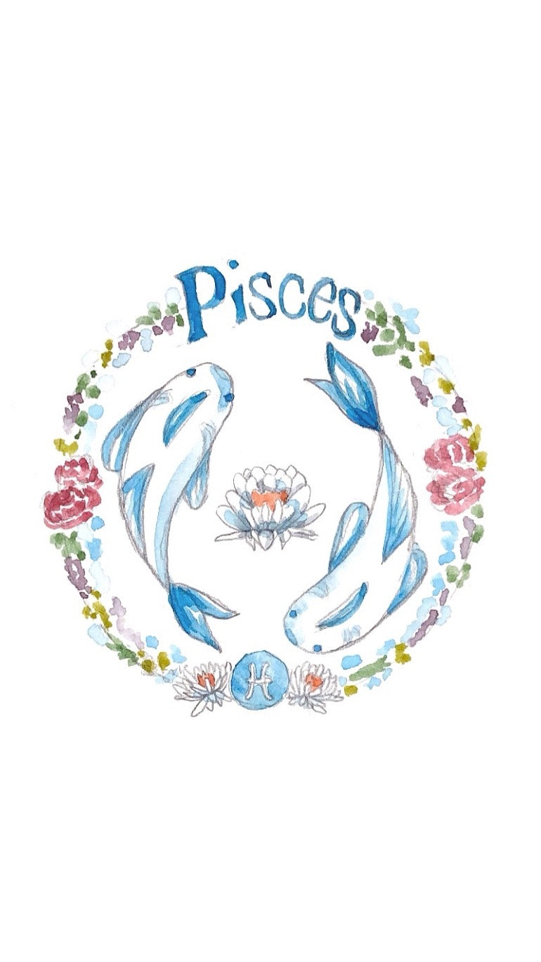 Zodiac Illustrated - Pisces