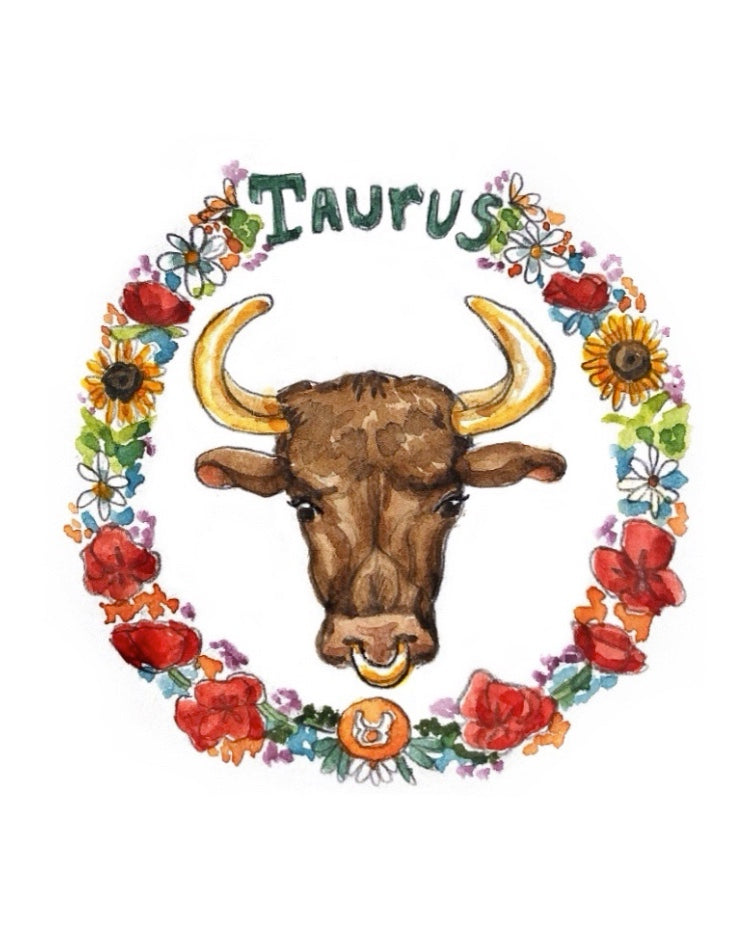Zodiac Illustrated - Taurus