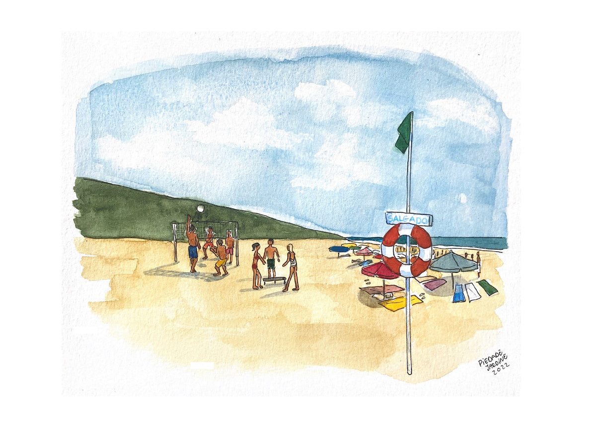 "Salgados" | São Martinho do Porto Illustrations' Stock Off