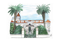 "Hotel Parque" | São Martinho do Porto Illustrations' Stock Off