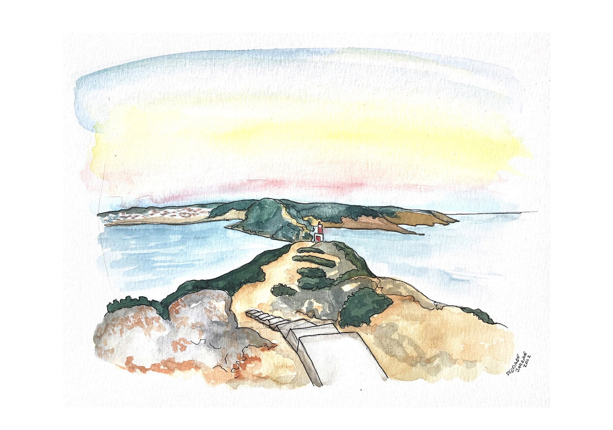 "Farol" | São Martinho do Porto Illustrations' Stock Off