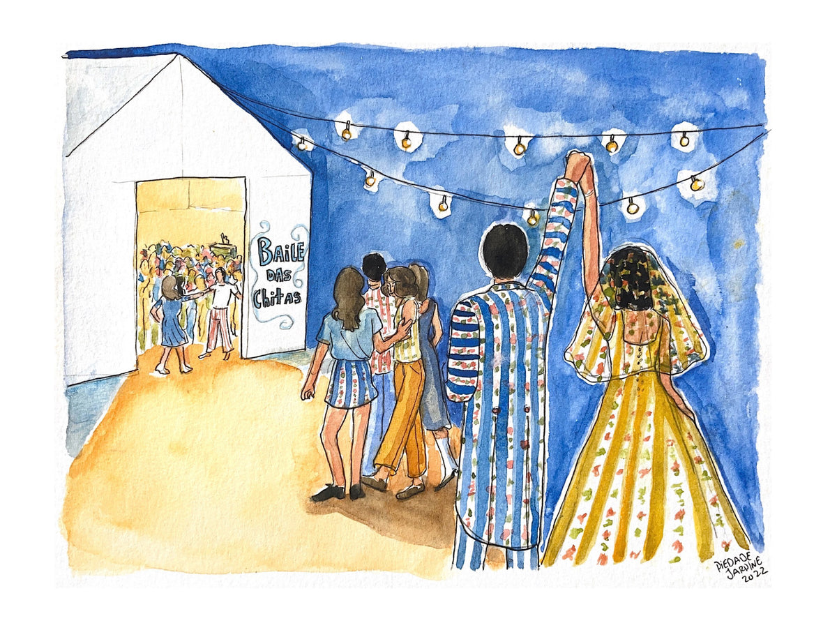 "Baile das Xitas" | São Martinho do Porto Illustrations' Stock Off