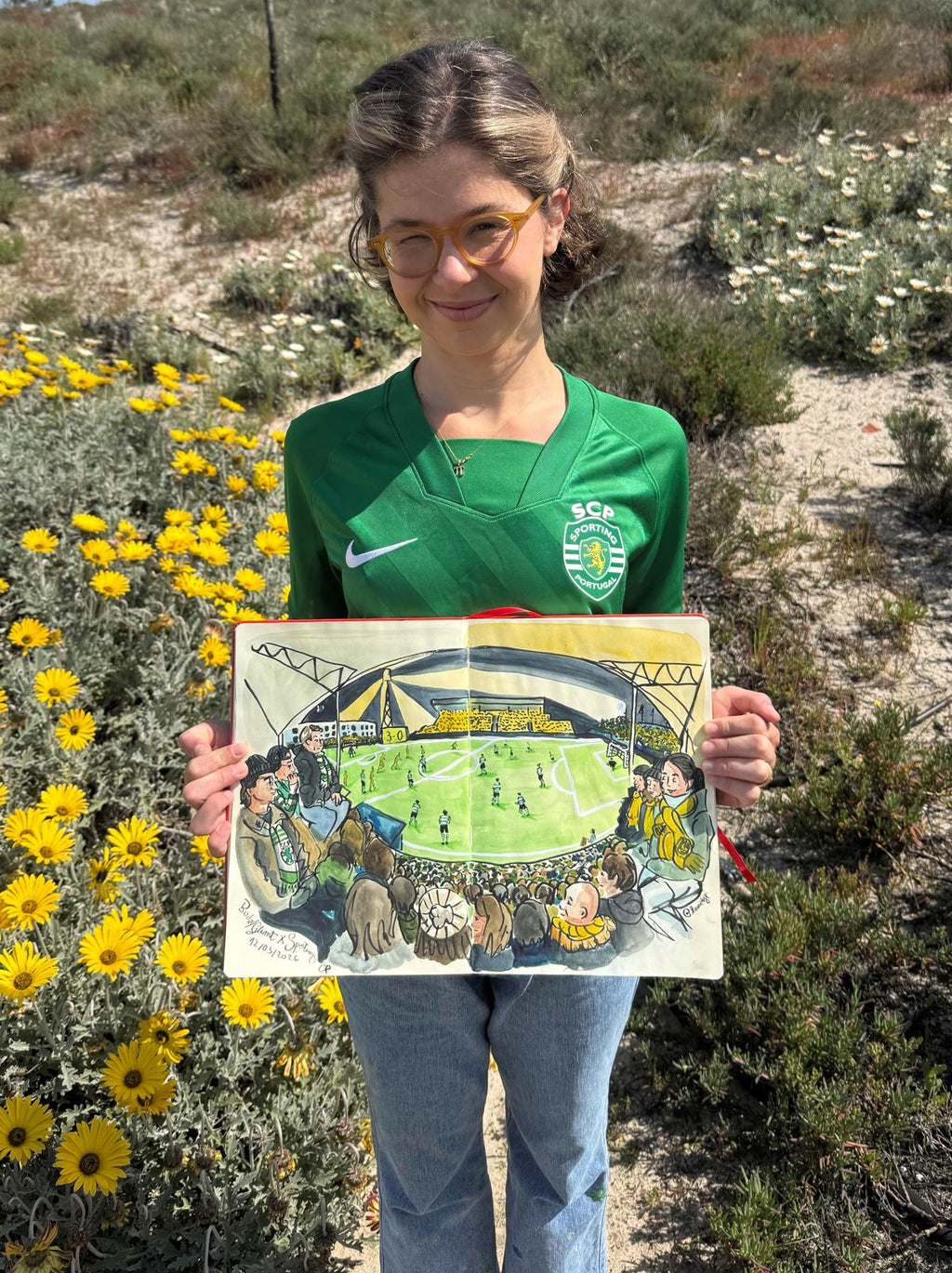 Sporting CP x Bodø/Glimt — Live Stadium Watercolor Sketch Print