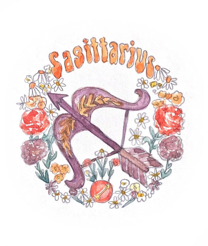 Zodiac Illustrated - Saggitarius